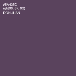 #5A435C - Don Juan Color Image